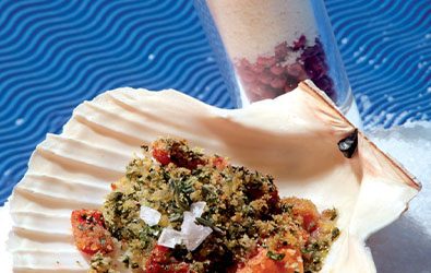 Capesante gratinate al Grana Padano in stile Provenzale