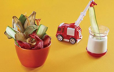 Chips di Verdure con crema al Grana Padano