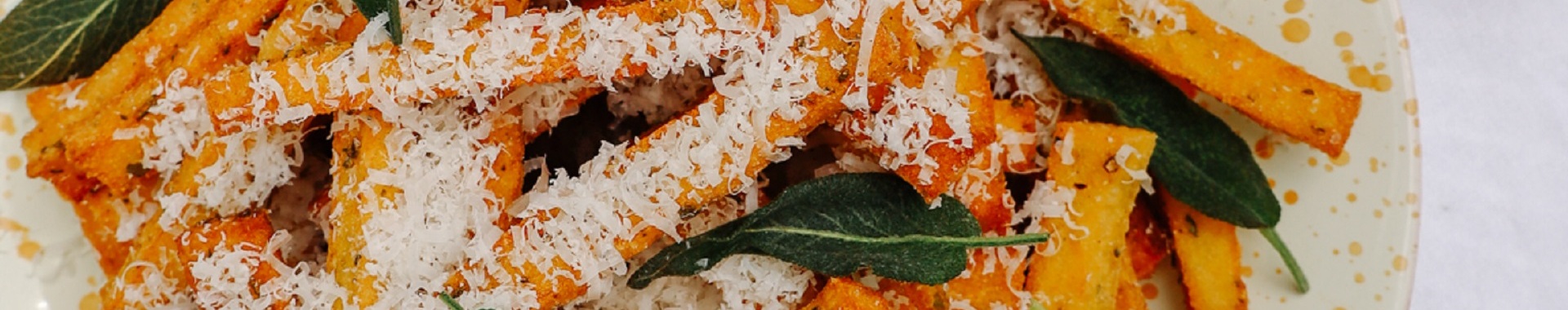 Crispy Grana Padano Fried Polenta with Crispy Sage