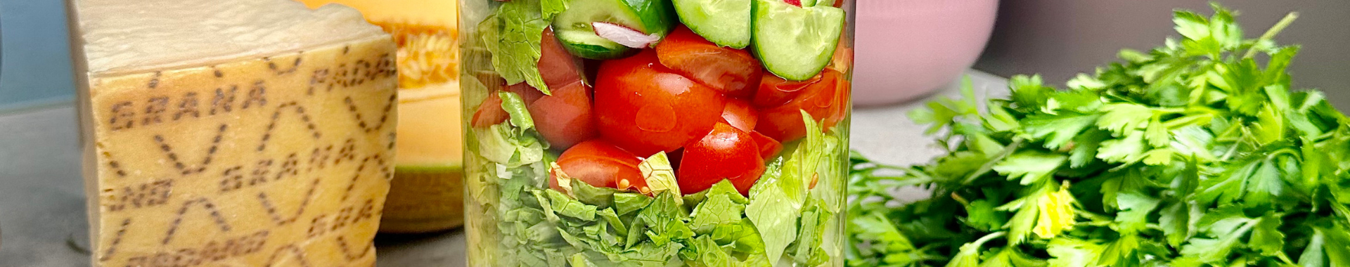 Grana-Padano-Schicht-Salat